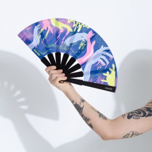 Abanico Manos Pastel XL