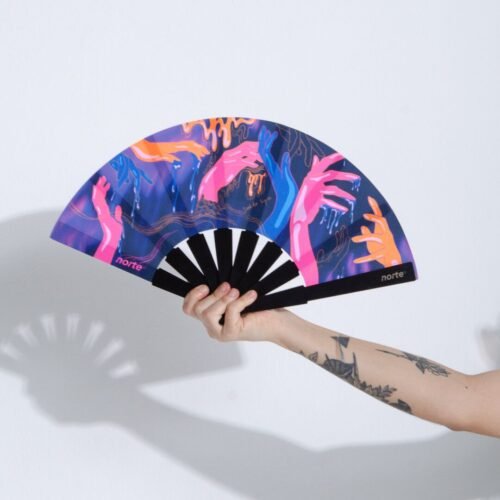 Abanico Manos Neón XL Abanico Manos Neón XL