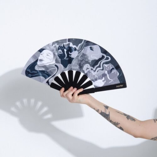 Abanico Máscara Silver Pocket