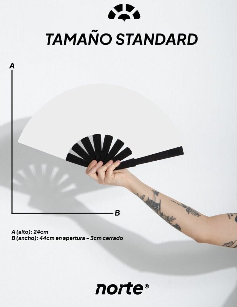 Abanico Full Black Standard + Holder Black