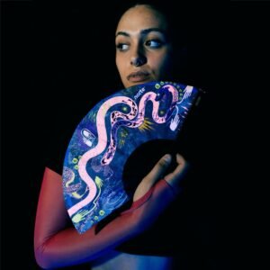 Abanico Cosmic Serpent Pink Standard