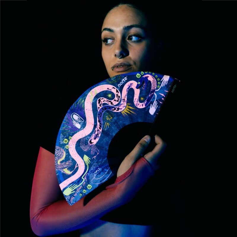 Abanico Cosmic Serpent Pink Standard