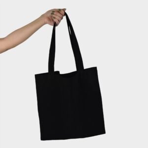 Tote Bag Gabardina Full Black