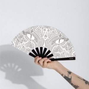 Abanico Cat Eye White Standard