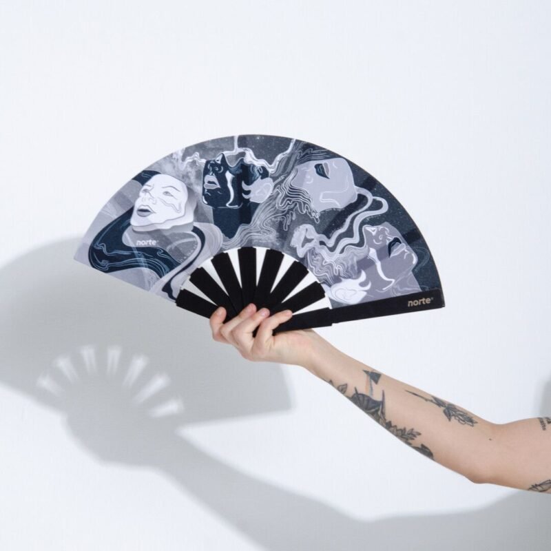 Abanico Máscaras Silver XL