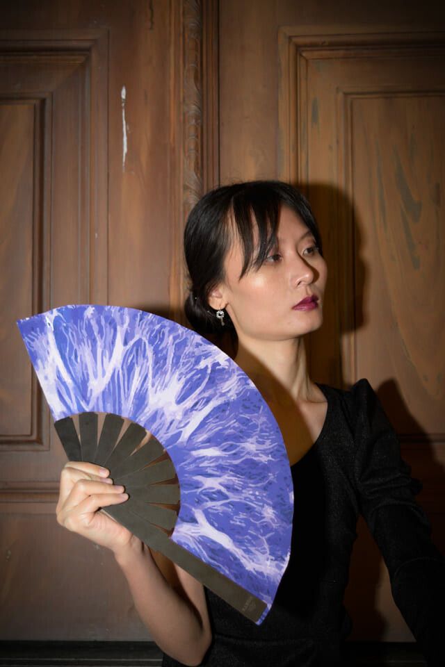 Abanico Tactile Violet Standard