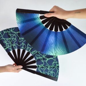 Abanico Wild Lights Blue Pocket