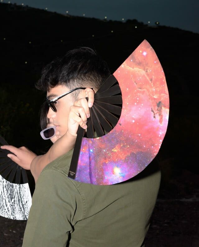 Abanico Galactic Orange XL