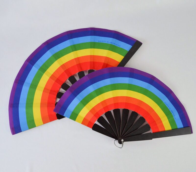 Abanico Rainbow Love XL