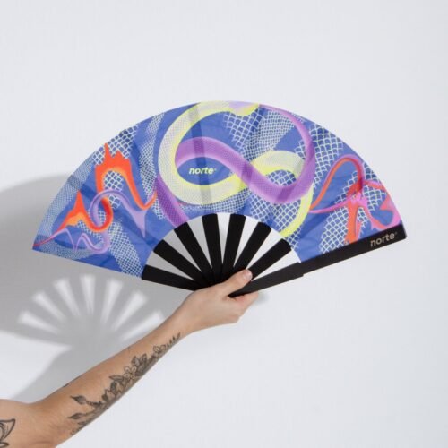 Abanico Uroboros Lilac XL Abanico Uroboros Lilac XL