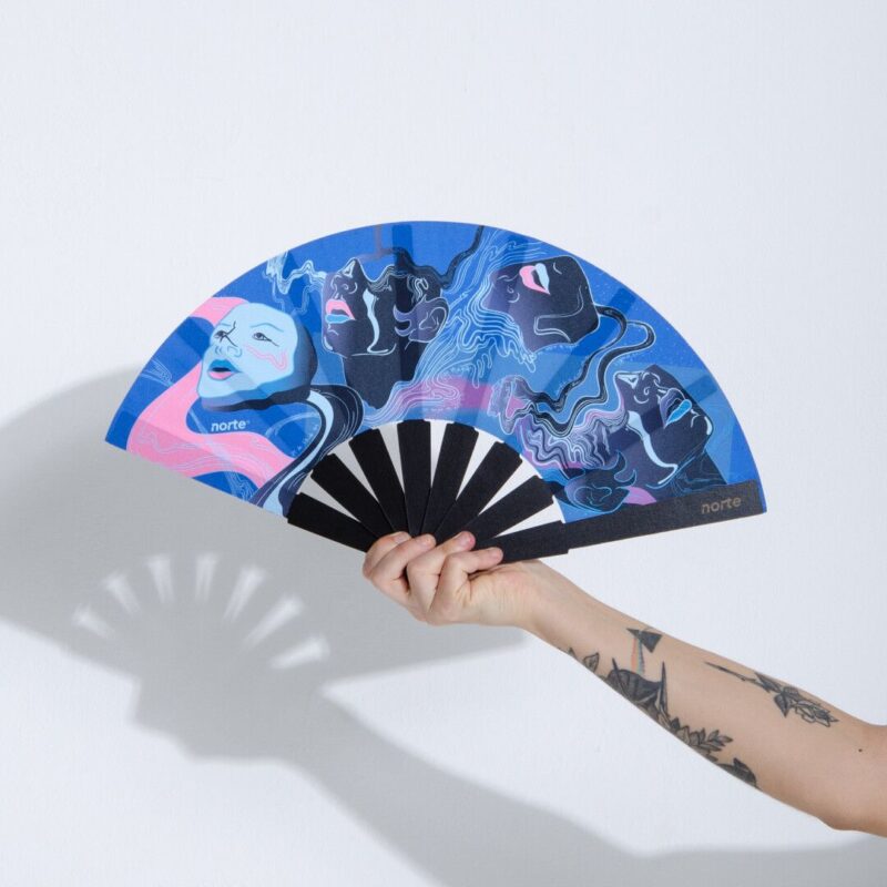 Abanico Máscaras Blue XL