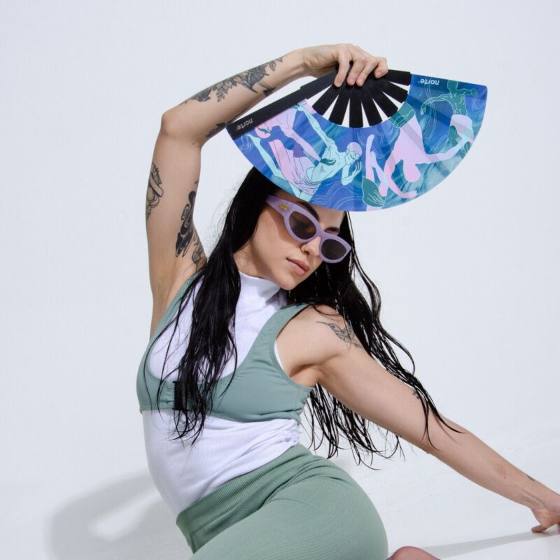 Abanico Movimiento Pastel XL