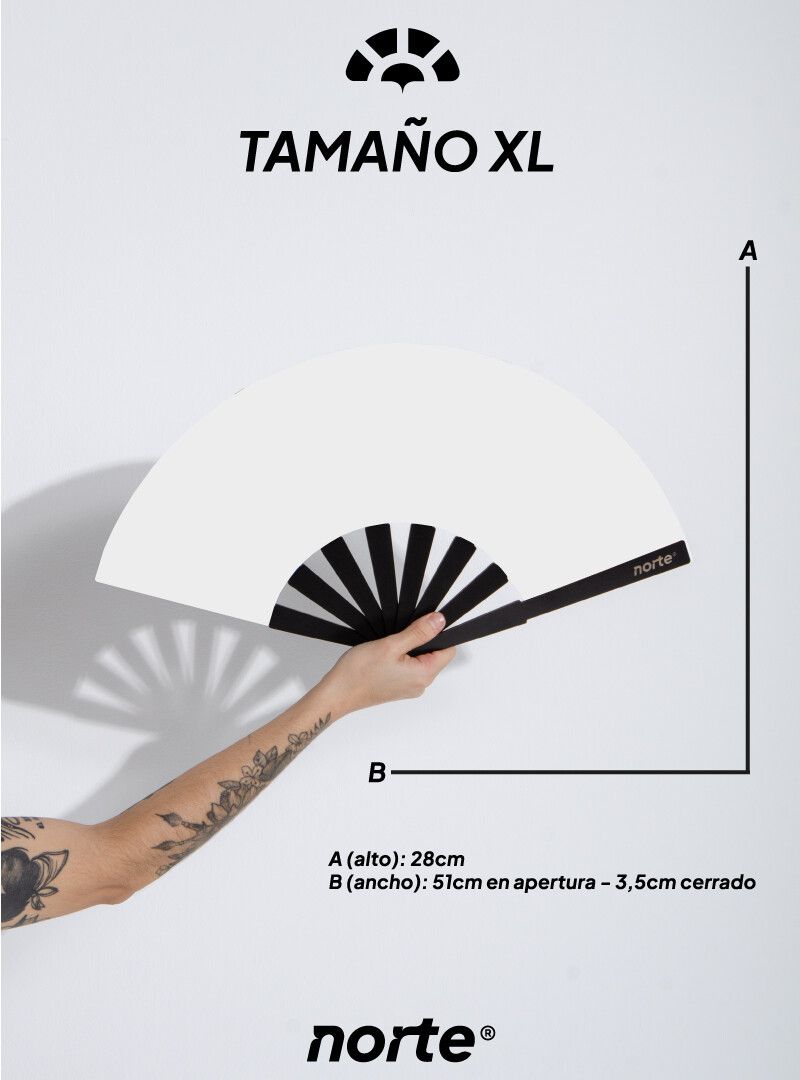 Abanico Movimiento Pastel XL