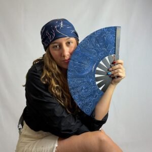 Pañuelo Radiant Soul Blue Medium + Abanico Standard Radiant Soul