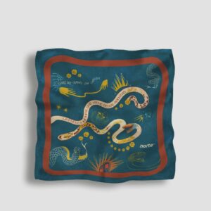 Pañuelo Cosmic Serpent Green Large