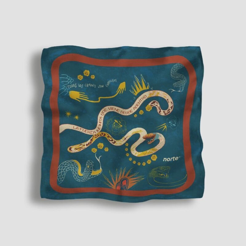 Pañuelo Cosmic Serpent Green Small