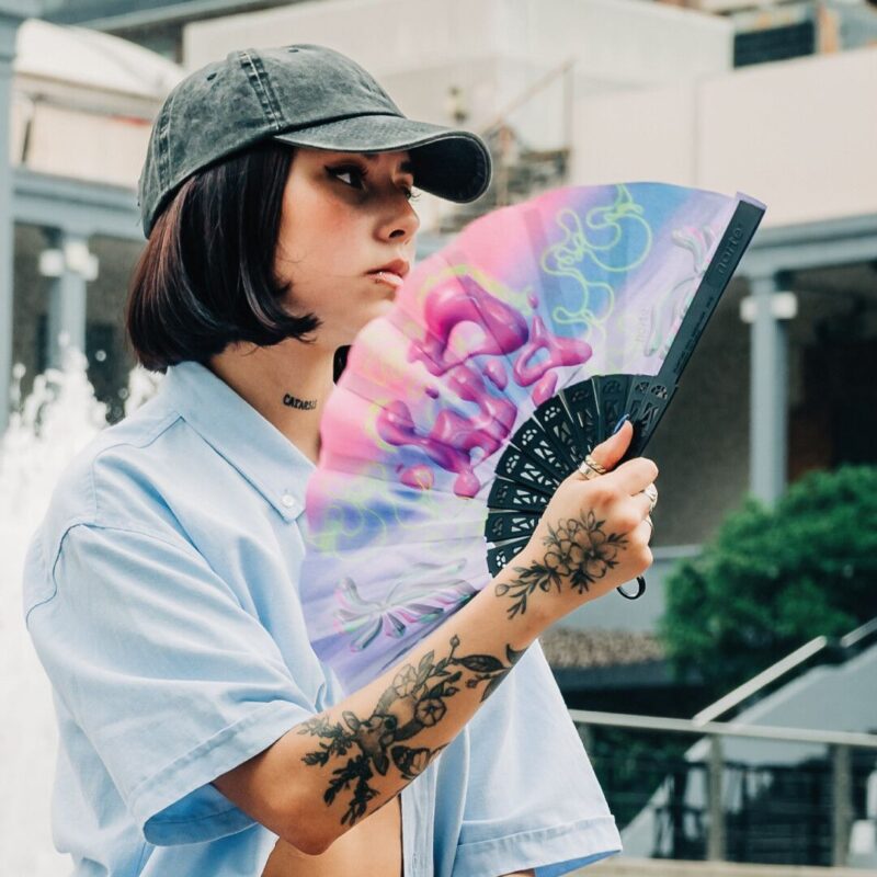 Abanico Sky Drift Pink Pocket